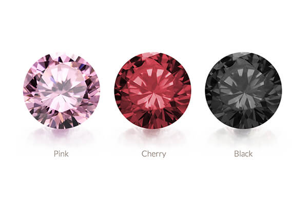 Diamanten in den Farben Pink, Cherry und Black Diamanten in den Farben Pink, Cherry und Black