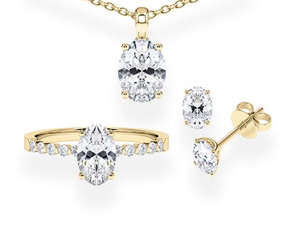 Schmuck mit im Labor hergestellten Diamanten