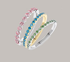 Farb behandelte Diamanten